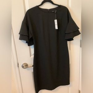 NWT White House | Black Market shift dress with ruffle sleeve